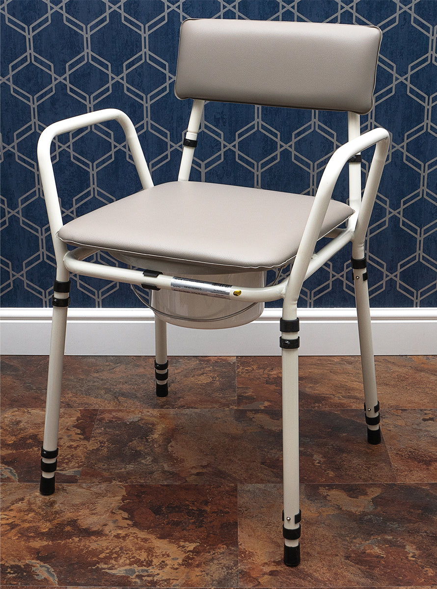 Essex Height Adjustable Commode - Grey